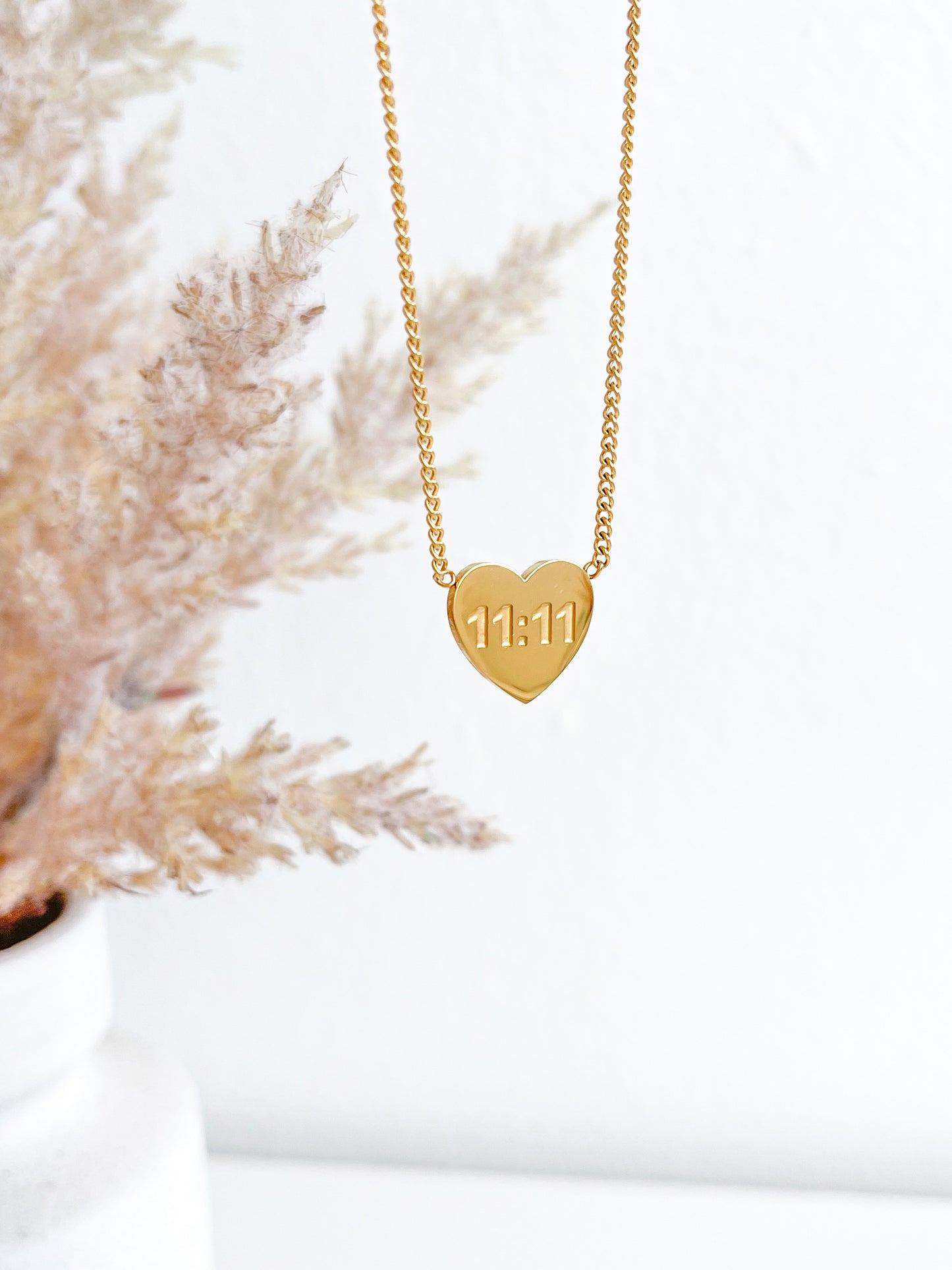 11:11 Heart Necklace