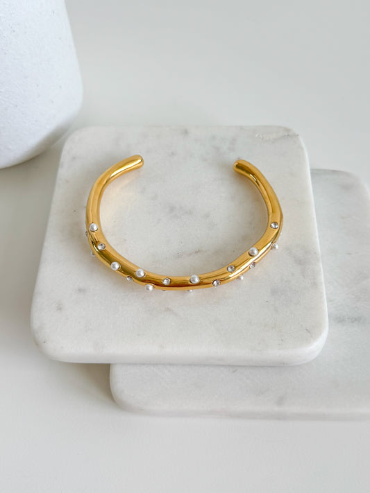 Perlette Cuff Bracelet