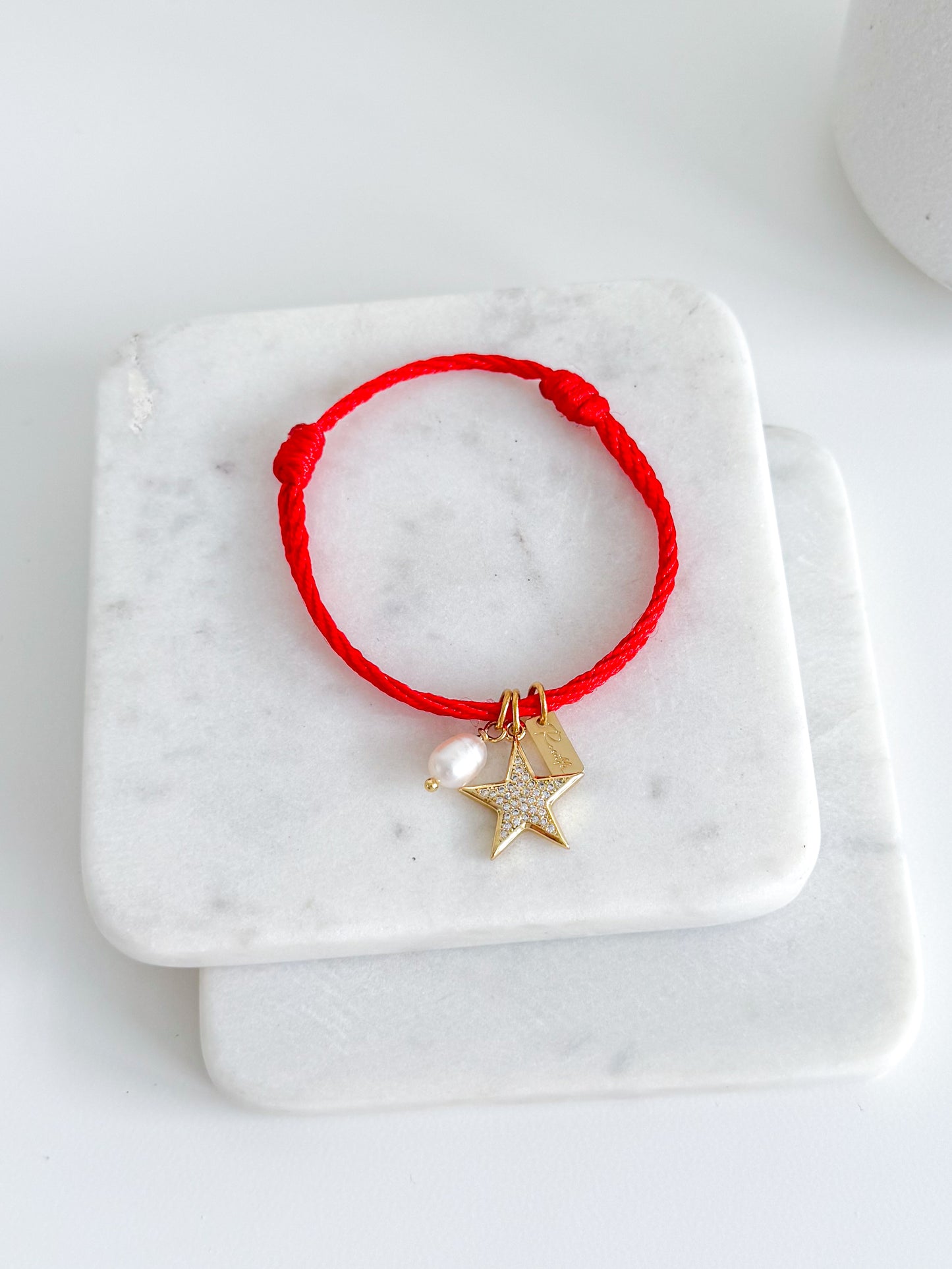 Star Pearl Red Thread Bracelet